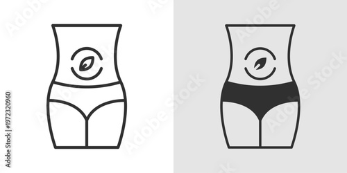 Detox Icon representing the process of cleansing the body from toxins through healthy practices such as proper nutrition, hydration, and wellness routines.