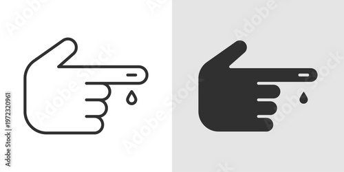 Diabetes Icon representing a chronic health condition that affects blood sugar levels, emphasizing monitoring, management, and awareness for better health outcomes.