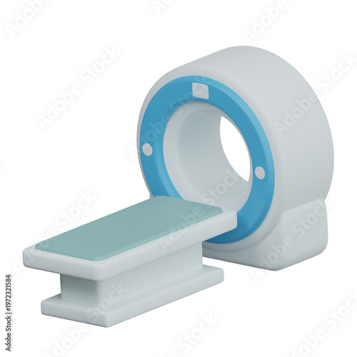 3D CT Scan Machine Medical Imaging Radiology Equipment Illustration