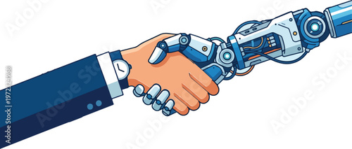 Entrepreneurs shaking hands for new business partnership