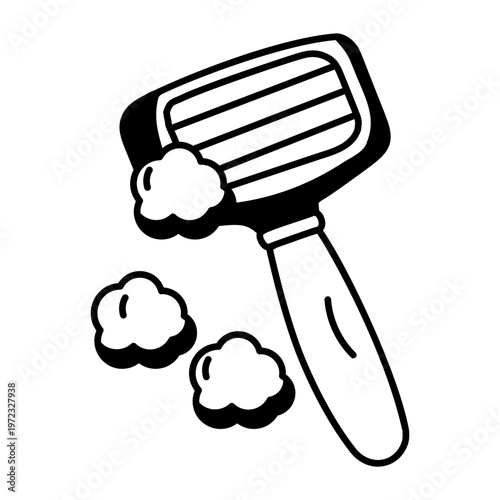 A glyph style icon representing a dryer  

