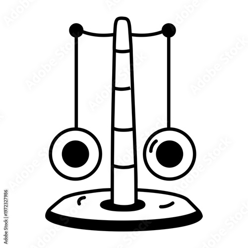 A glyph style icon representing a bell collar
