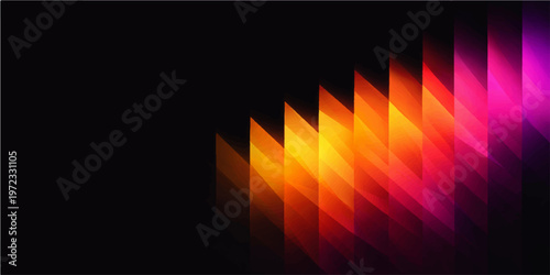 An abstract fire background vector featuring a burning orange flame effect with bright yellow energy and hot red light glowing against a dark black space illustration