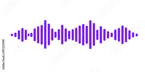 Konstfotografi This digital blue waveform illustration features a sound wave vector design repr