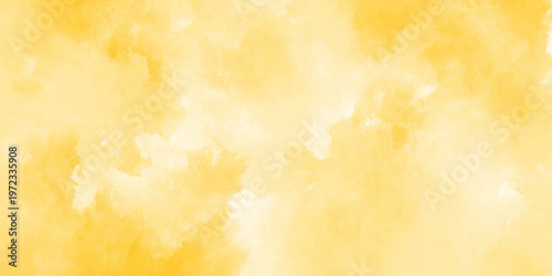 hand painted yellow and turquoise watercolor background. grunge yellow paper texture,beautiful and colorful watercolor used for wallpaper, banners, design. yellow texture background with bright color.