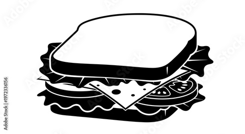 Delicious classic sandwich with fresh ingredients for a quick meal.