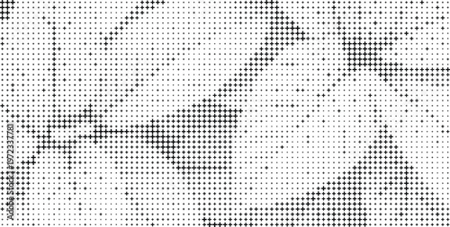 Black White Halftone Pattern Plus Symbols Abstract Background, Monochrome Plus Symbol Halftone Texture White Background