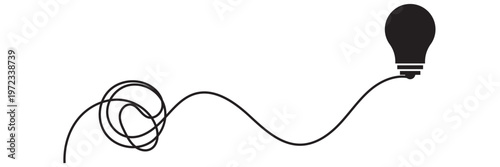 Simplification of the optimization process, complex confusion vector .Simple and complex way of development. vector illustration. EPS 10