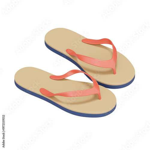 Foto Flip Flops 3D Render