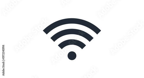 Wi-Fi Signal Icon: Connectivity and Wireless Technology.