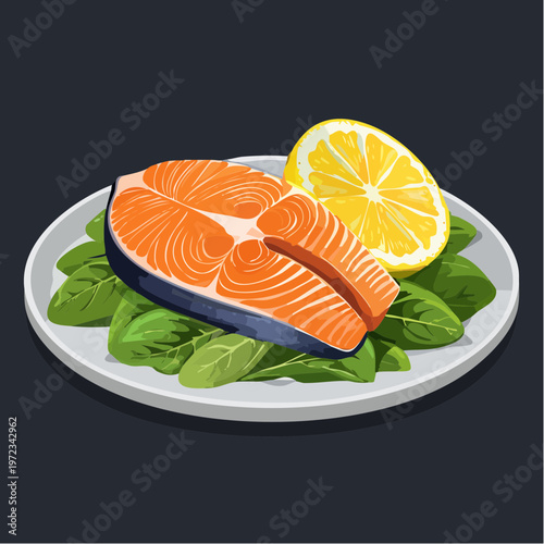 Lachs mit Spinat