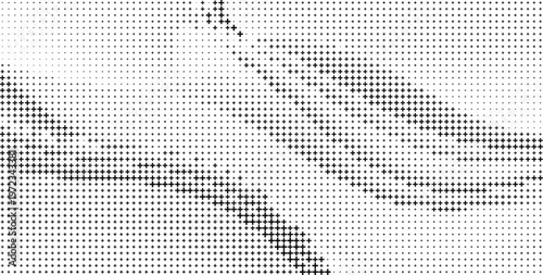 Black Plus Sign Halftone Pattern Abstract Swirl Background, Plus Symbol Halftone Swirling Texture Modern Background