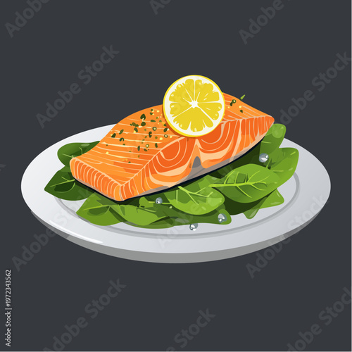 Lachs mit Spinat
