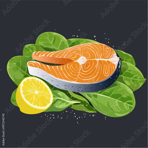 Lachs mit Spinat