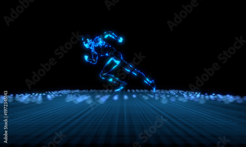 Running people and big data technology data storage and transmission