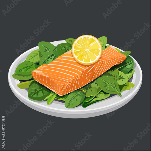 Lachs mit Spinat