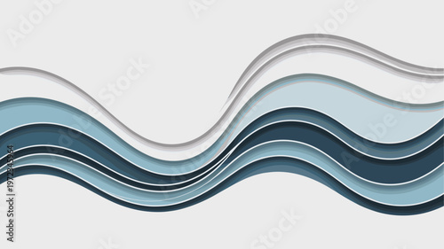 Professional layered wave pattern – Perfect for insurance companies, environmental reports, or modern art.