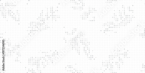 Grey Scattered Dot Abstract Pattern White Background, Soft Grey Halftone Texture Minimal Background