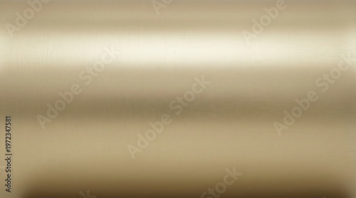 Brushed champagne gold metal texture with horizontal highlight. Smooth satin brass background for luxury branding.
