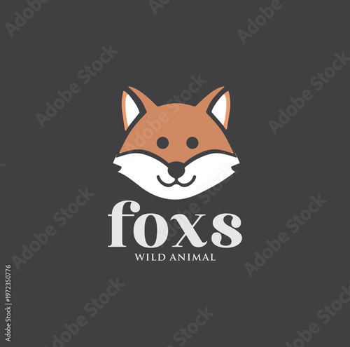 Cute Fox Logo Design Mascot 