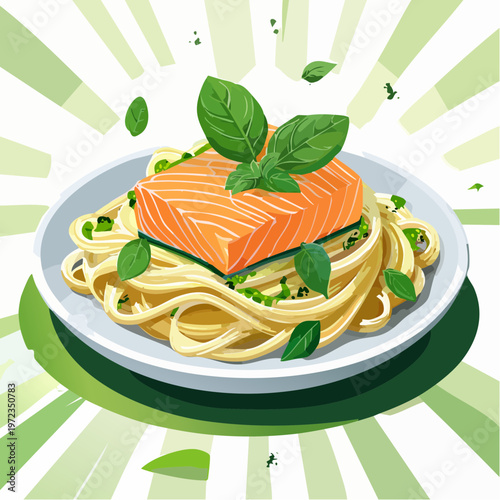Lachs Spinat Pasta