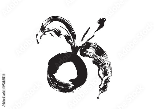 ほおずき和風筆イラスト