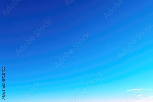 Vast Blue Sky Gradient Background.