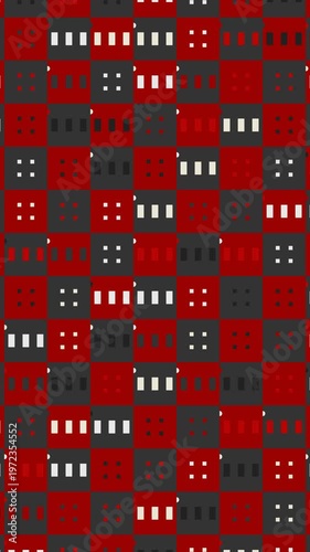 Clean Geometric Shapes Animation Forming Procedural Seamless Background Structures
