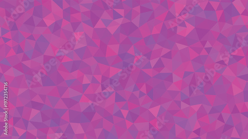 A pink and purple mosaic background with many small triangles
