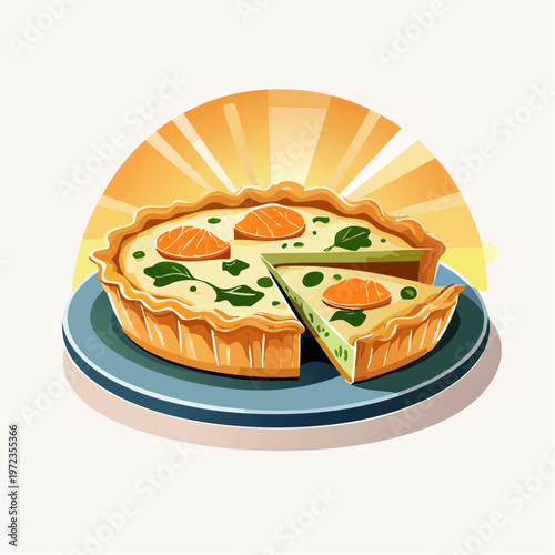 Spinat Lachs Quiche
