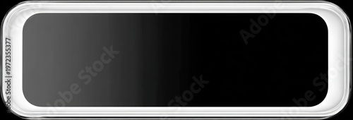 Minimalist Black Screen with Rounded White Frame.