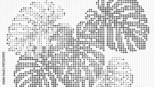 Black Plus Signs Organic Shape Pattern White Background, Abstract Plus Symbol Flow Clean White Background