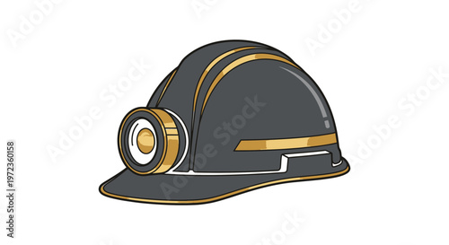 Industrial Headlamp Helmet Safety Gear for Mining or Construction Work