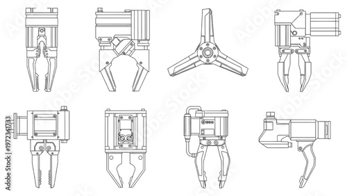 Industrial Robotic Grippers and Actuators for Automation Solutions
