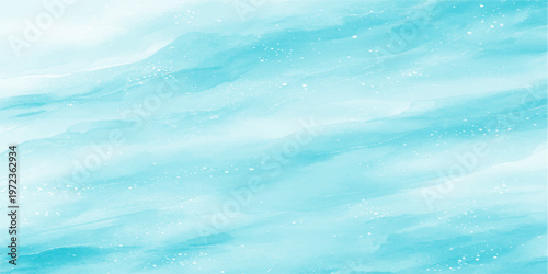 abstract watercolor background capturing the fluid movement and ethereal beauty of a body of water in serene aquatic hues. The artwork captures the soft texture and visual interest.