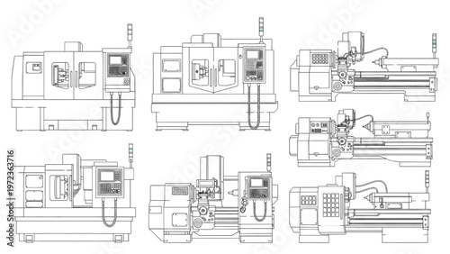 Comprehensive Blueprint Collection of Advanced Industrial CNC Machining Tools