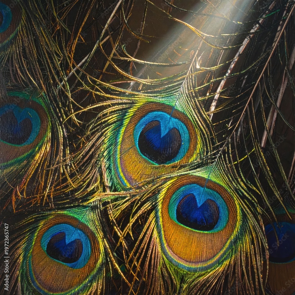 Fototapeta premium Peacock feathers