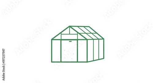 Greenhouse Structure Frame Architecture.