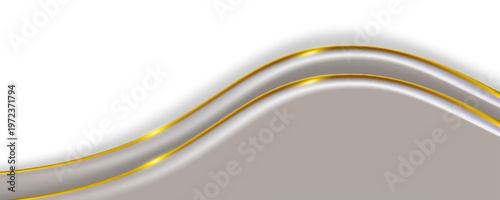 Luxury Gray and Gold Background with Gold Lines and Paper Cut Style. Premium Gray and Gold Background for Awards. vector