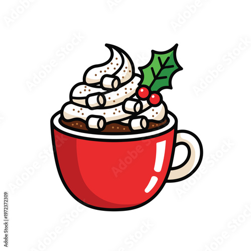 Hot Chocolate with Whipped Cream.