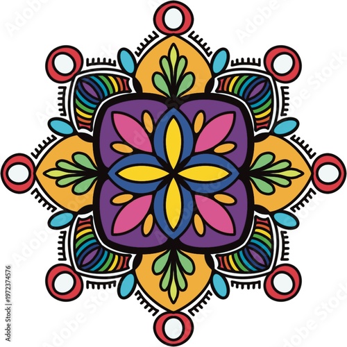 Seamless mandala vector pattern with decorative and symmetrical textile texture.
Fully editable and scalable vector design suitable for fashion fabric, clothing, sweaters, scarves, blankets, home deco