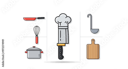 Kitchen Utensils and Chef Tools.