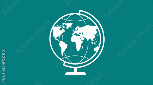 World globe icon representing global concepts and international affairs.