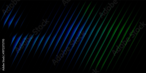 A striped glass gradient surface, in neon green and turquoise shades, a futuristic panel with vertical prism distortion. eps 10