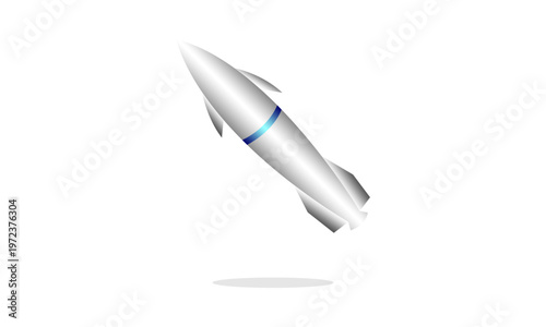 Strike war missile design vector