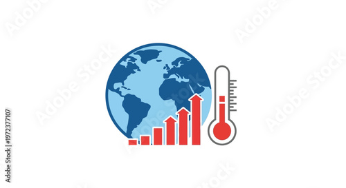 Global warming climate change graph.