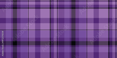 Sketch fabric background tartan, 20s seamless vector textile. Argyle pattern check texture plaid in violet and black colors.