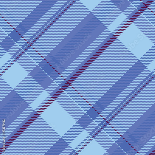 Luxury plaid vector texture, setting tartan pattern check. Bathroom background fabric seamless textile in blue and cyan colors.