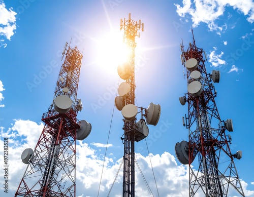 Telecommunication Towers - Transmitting Signals Across the Sky.