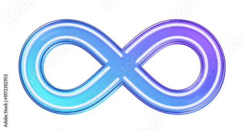 infinity symbol, infinite loop, endless symbol, eternal loop, abstract shape, glass symbol, transparent object, glossy surface, shiny material, reflective glass, crystal design, 3d render, digital art